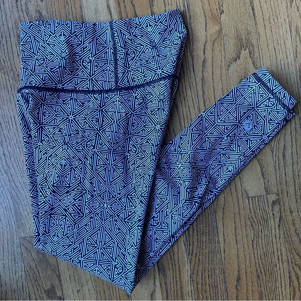 Greyson Luna Labyrinth High-Rise Stretch Leggings XS